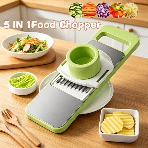 5-in-1 Multifunctional Peeler | Stainless Steel Vegetable and Fruits Peeler